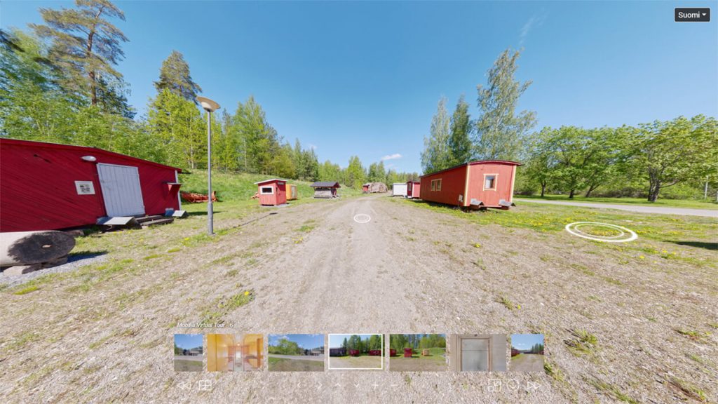 Tervetuloa kurkistamaan parakkikylän 360-virtuaalikierrokselle.